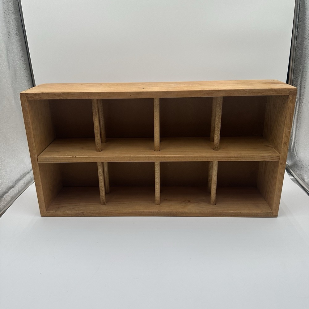 Napa Valley Wooden CD Rack Crate Holder Storage 96 Disc Capacity Vintage USA